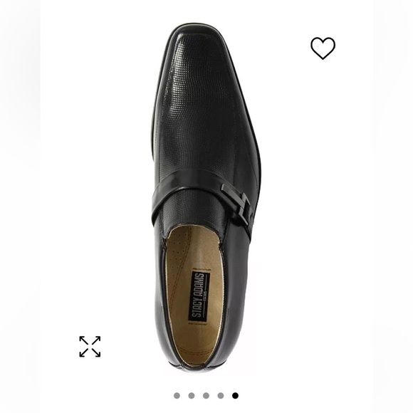 50%off w♥️ STACY ADAMS Men's Beau Bit Perforated Leather Loafer 13M black bukl - Picture 2 of 13